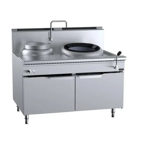 VERR Single Hole Hi Pac Wok with Left Rear Pot Cabinet Mounted VCCF-HP1+1L.