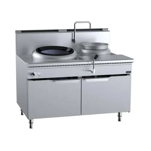 VERR Single Hole Hi Pac Wok with Right Rear Pot Cabinet Mounted VCCF-HP1+1R.