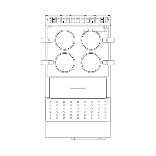 VERR Noodle Cooker with Soup Warmer insert (4 rounds + 1 rec) VNC-4-SW-1.