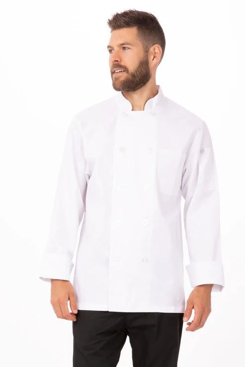 Chef work Le Mans Chef Jacket- White - Hospitality Connect