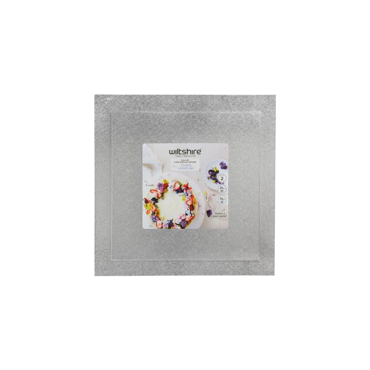 WILTSHIRE CAKE BOARDS SQUARE SET OF 2 - Hospitality Connect