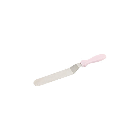 WILTSHIRE ANGLED SPATULA-S/S 325mm w/PINK HANDLE - Hospitality Connect