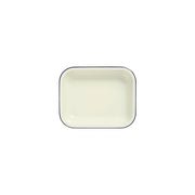 WILTSHIRE PIE DISH-ENAMEL OBLONG BLUE RIM 1.5lt 260x200mm - Hospitality Connect