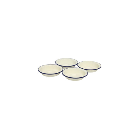 WILTSHIRE PIE DISH-ENAMEL BLUE RIM 120mm SET OF 4 - Hospitality Connect