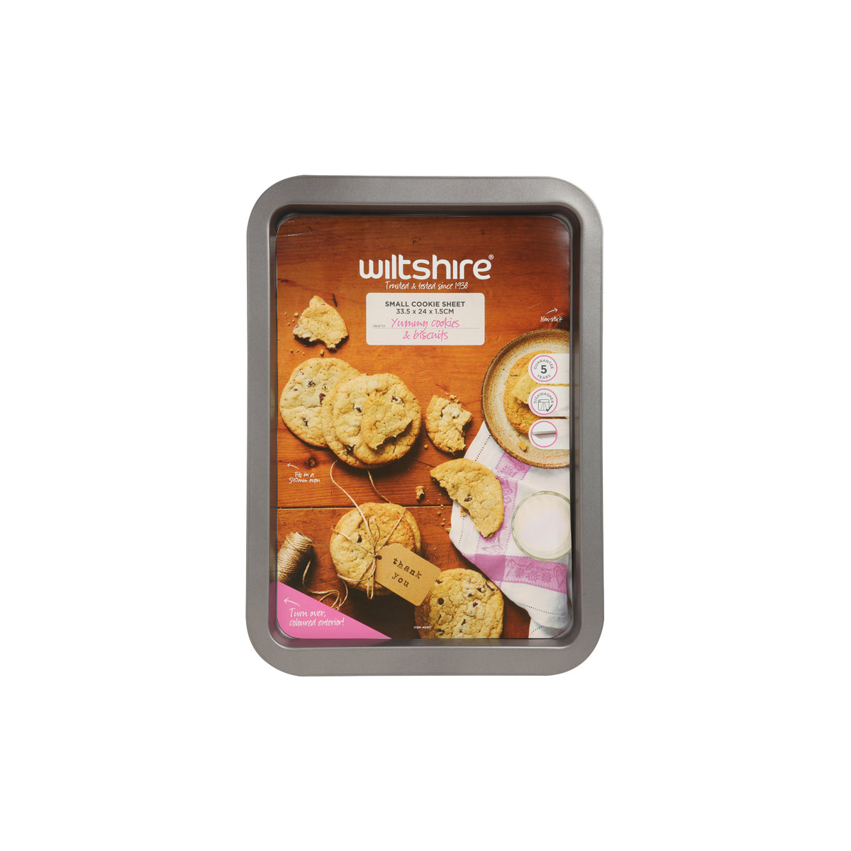 WILTSHIRE BAKING SHEET-TWO TONED 335x240x15mm NON-STICK - Hospitality Connect