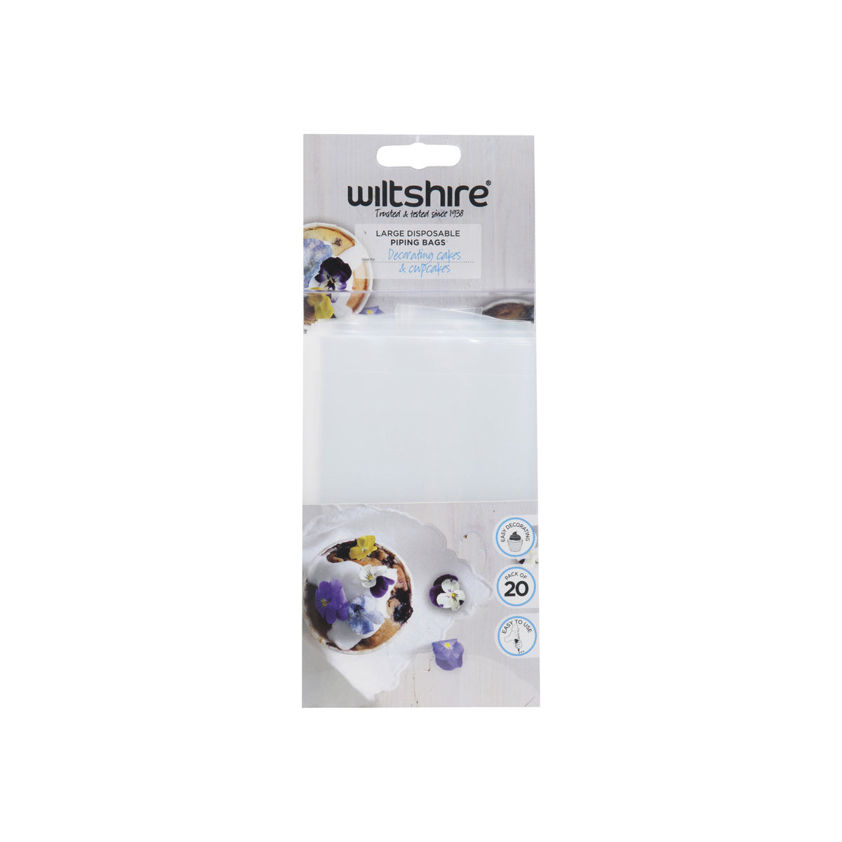WILTSHIRE PIPING BAG-DISPOSABLE 400mm 20PK - Hospitality Connect