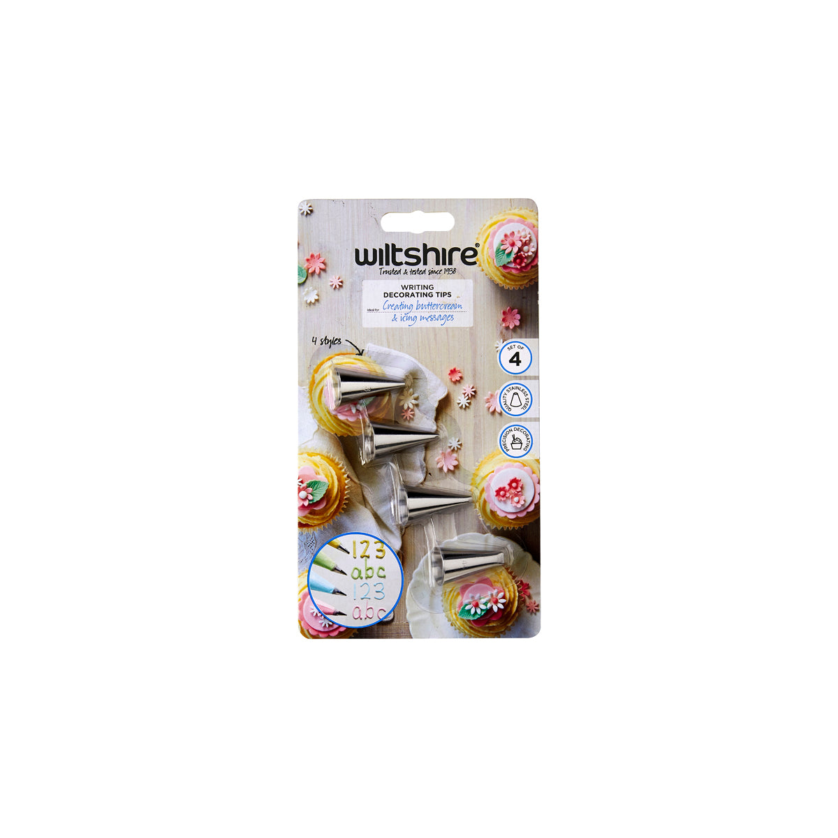 WILTSHIRE WRITING DECORATING TIPS 4PC SET - Hospitality Connect