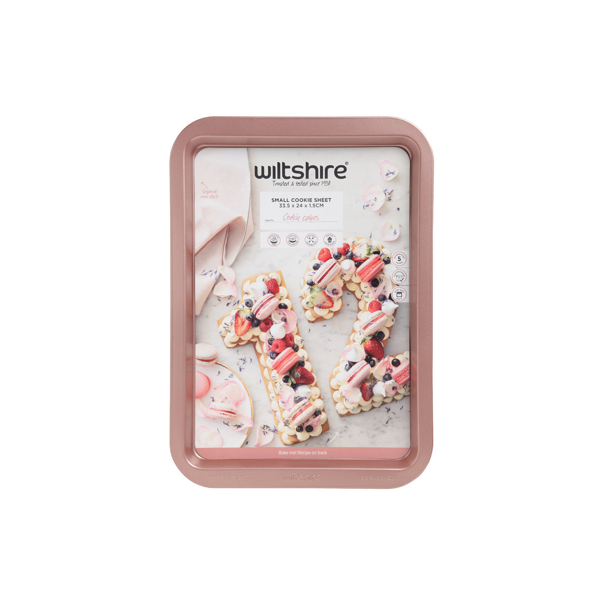 WILTSHIRE BAKING SHEET-RECT ROSE GOLD 335x240x15mm NON-STICK - Hospitality Connect