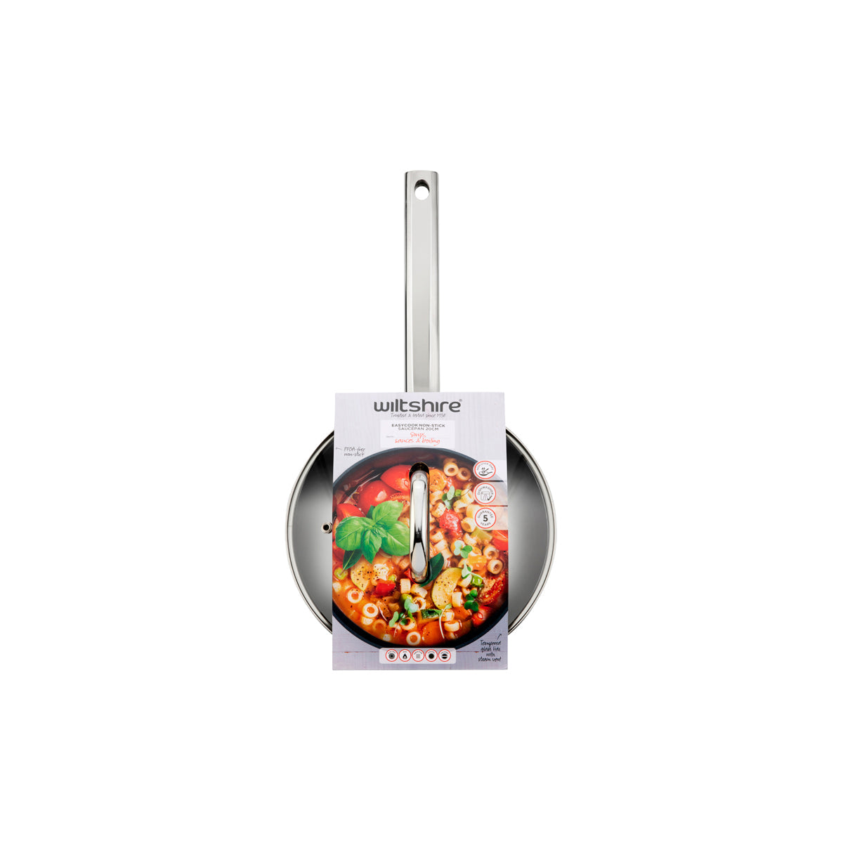 WILTSHIRE EASYCOOK NON-STICK SAUCEPAN 200mm - Hospitality Connect