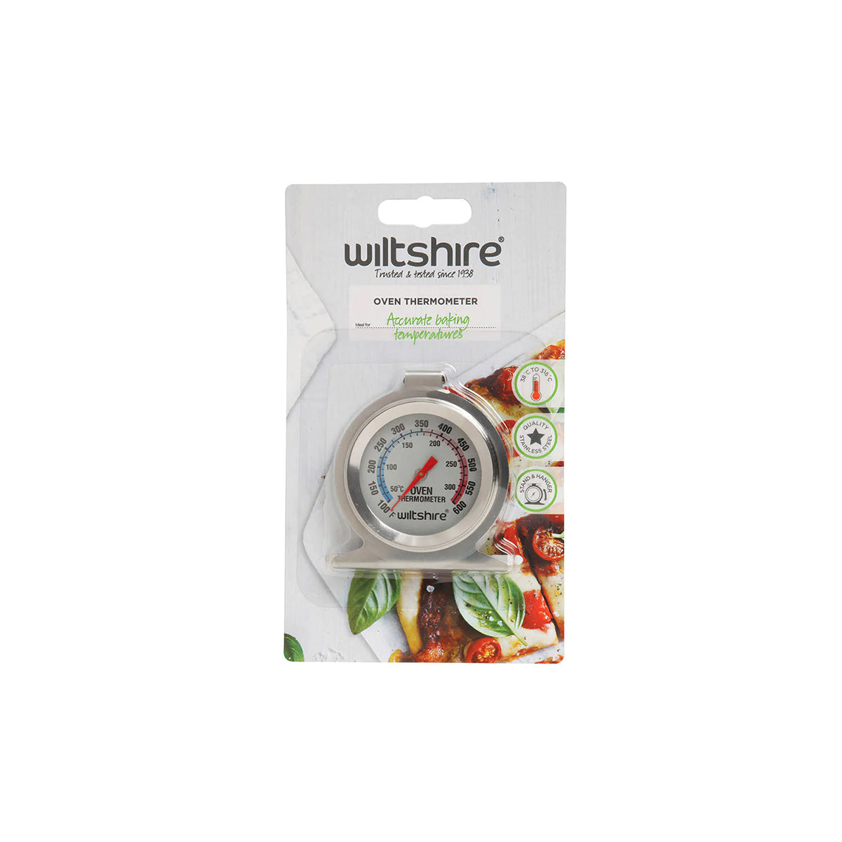 WILTSHIRE OVEN THERMOMETER-S/S 52mm 38-316 DEGREES - Hospitality Connect