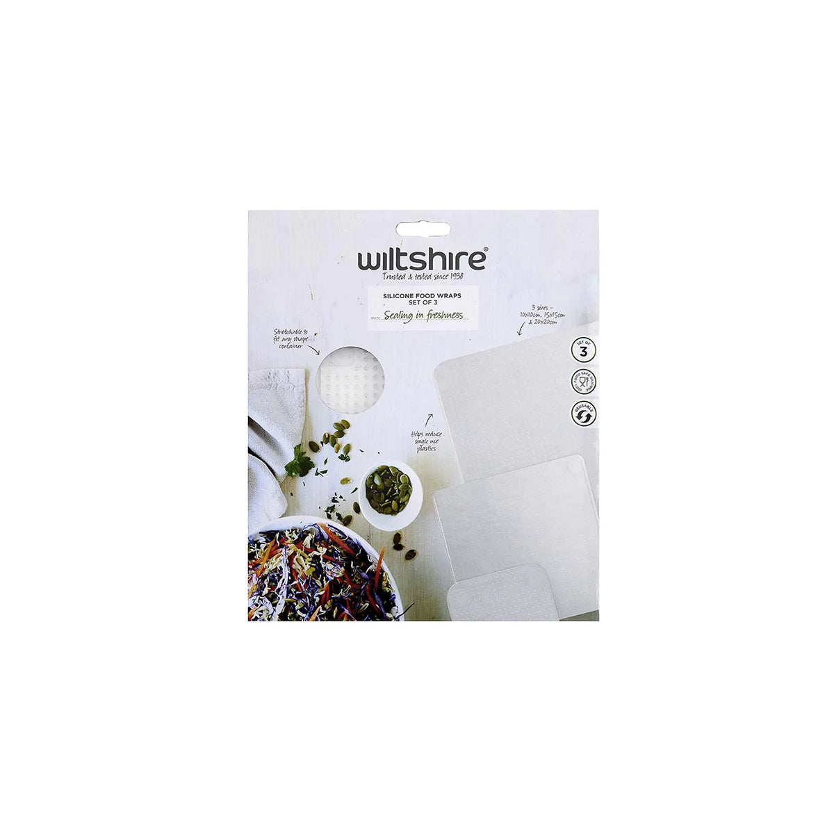 WILTSHIRE SILICONE WRAPS SET OF 3 - Hospitality Connect
