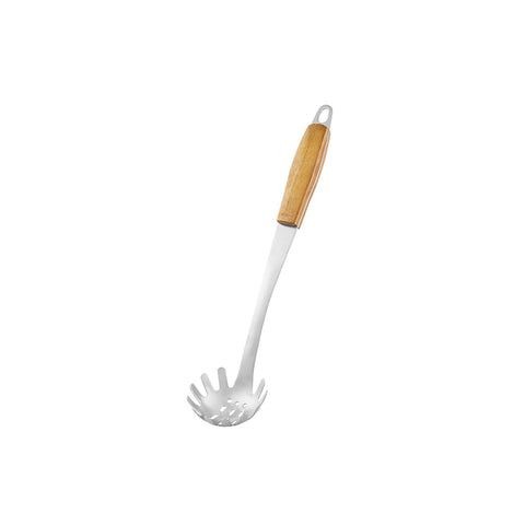 WILTSHIRE PASTA SERVER-S/S w/WOOD HANDLE - Hospitality Connect