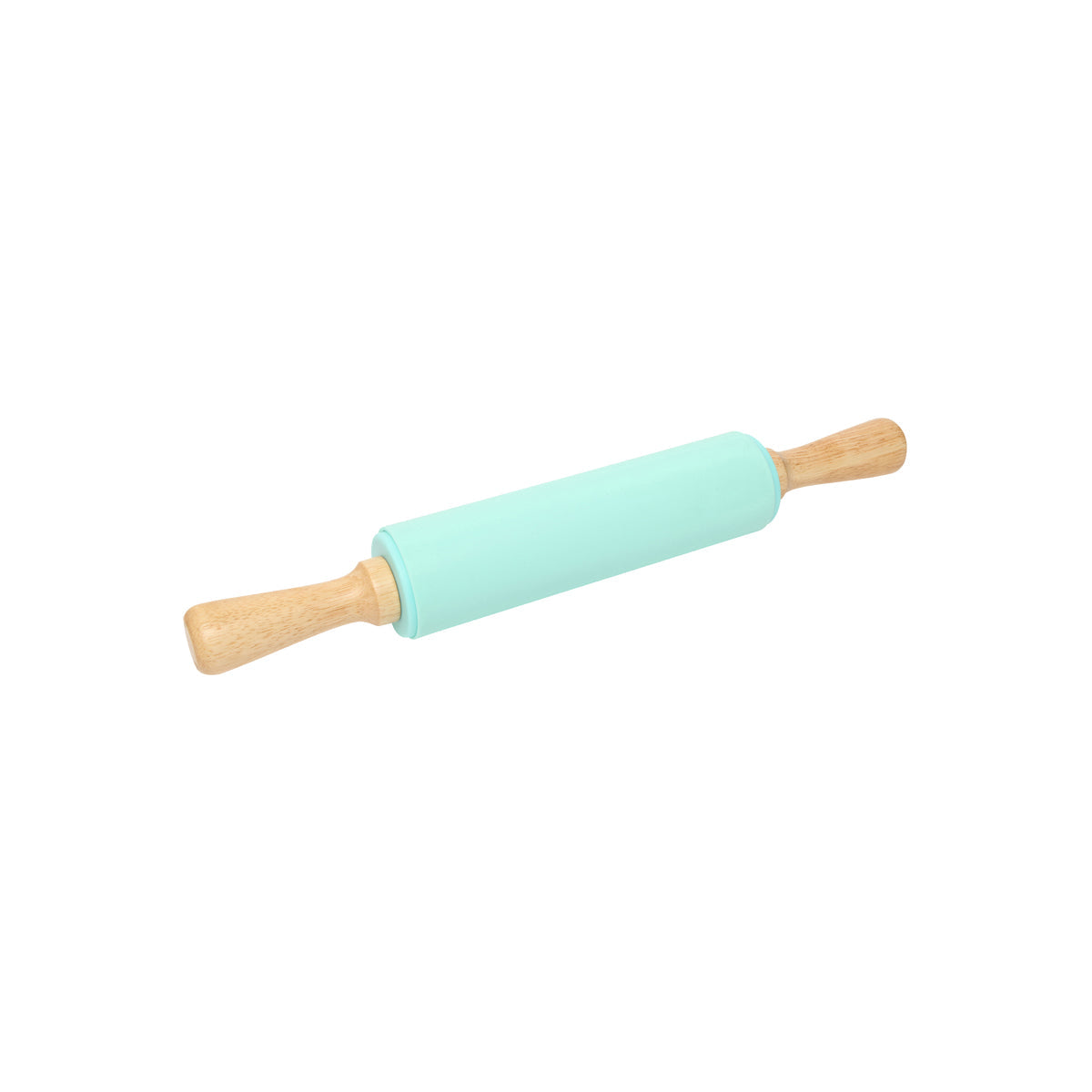 WILTSHIRE ROLLING PIN-SILICONE 385mm w/WOOD HANDLES - Hospitality Connect