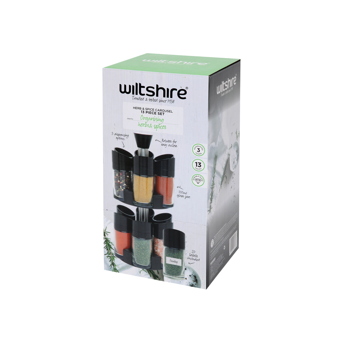 WILTSHIRE HERB & SPICE CAROUSEL 13PC - Hospitality Connect