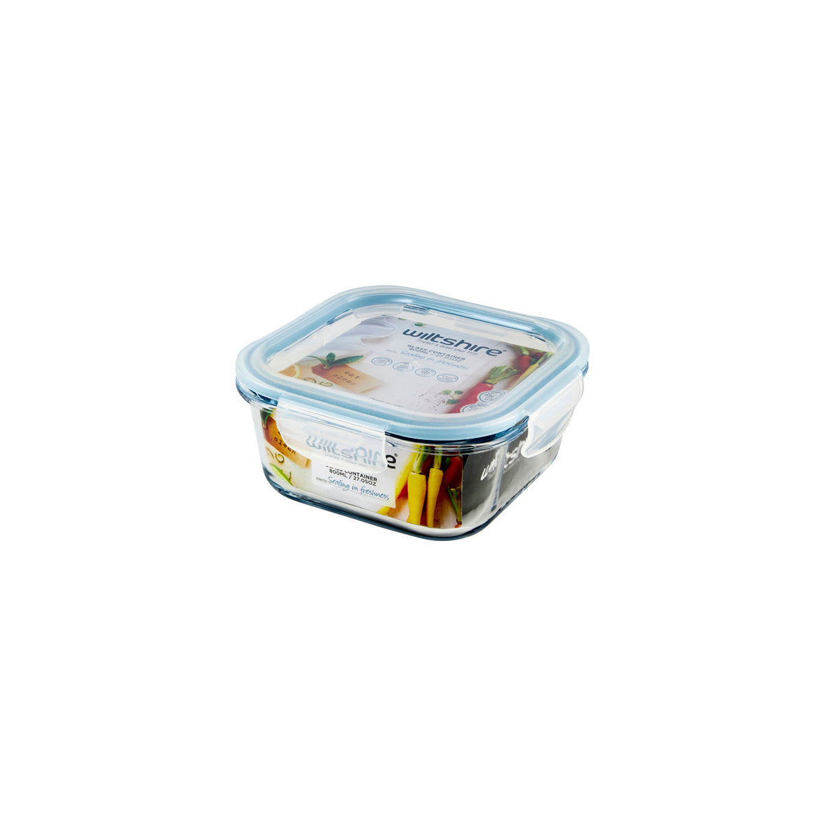 WILTSHIRE SQU GLASS CONTAINER 800ml - Hospitality Connect