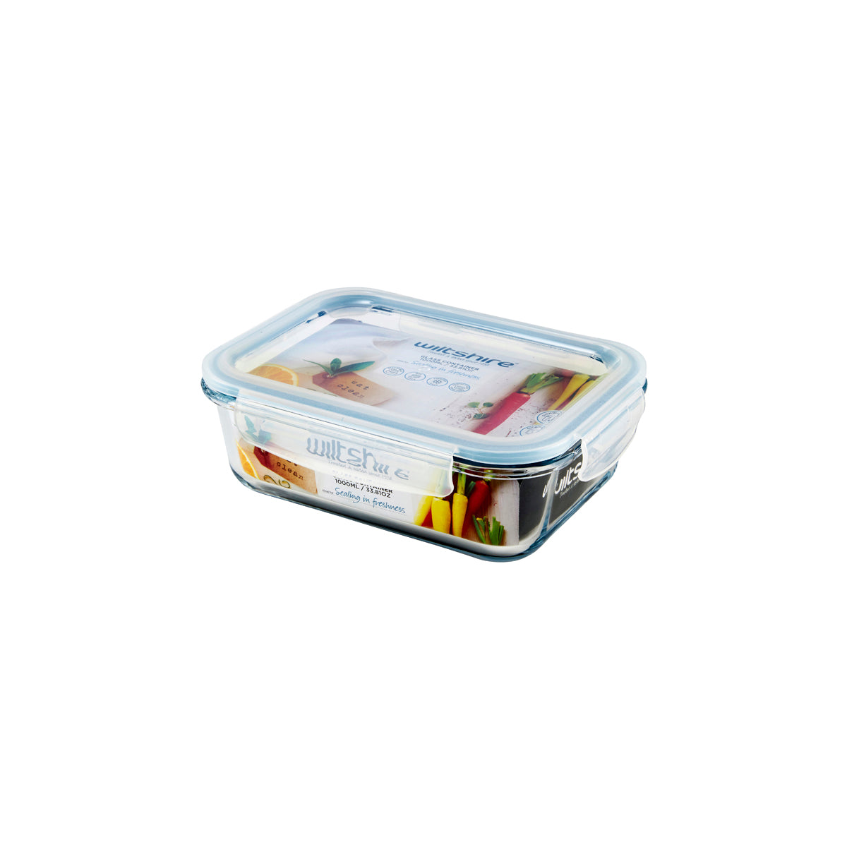 WILTSHIRE REC GLASS CONTAINER 1000ml - Hospitality Connect