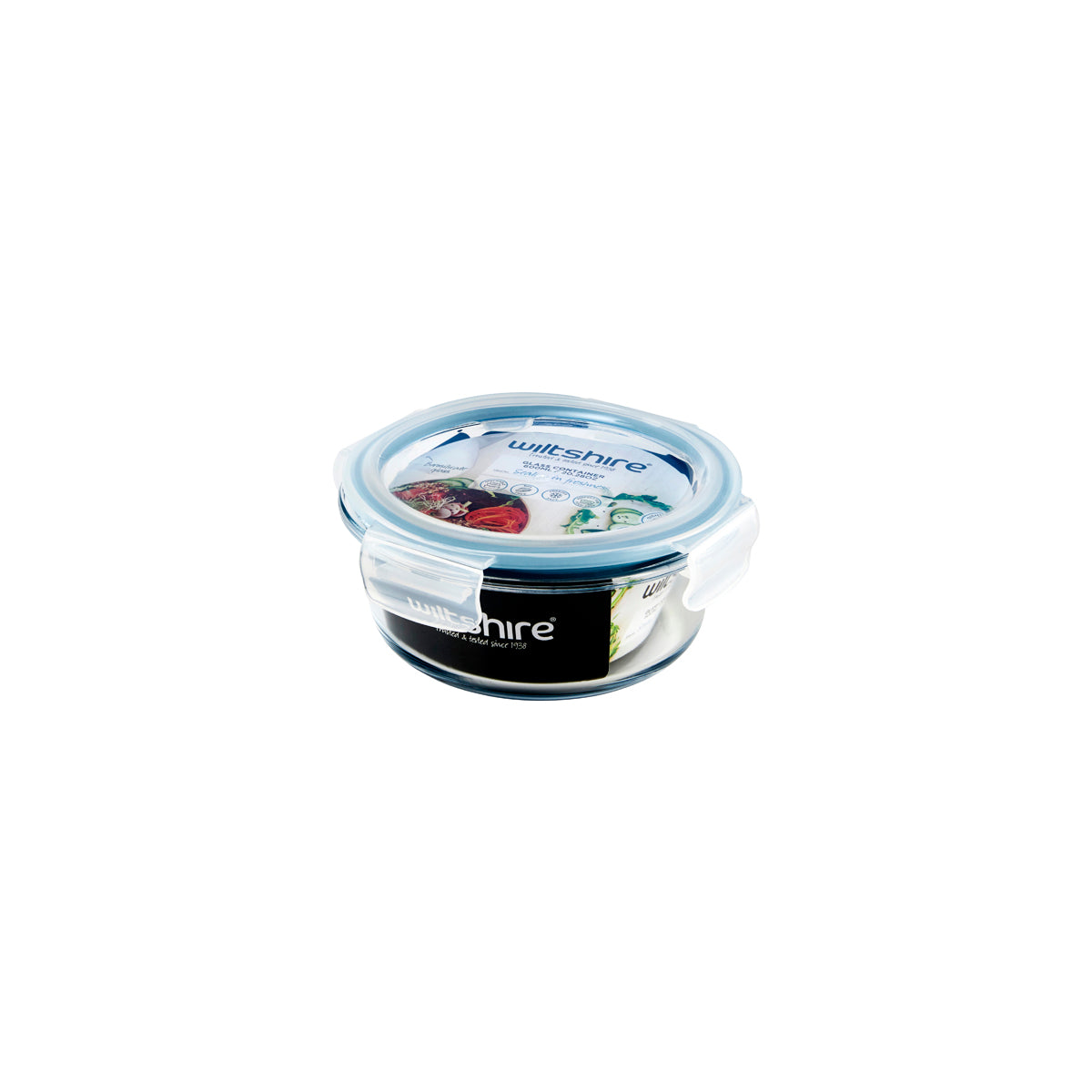 WILTSHIRE ROUND GLASS CONTAINER 600ml - Hospitality Connect