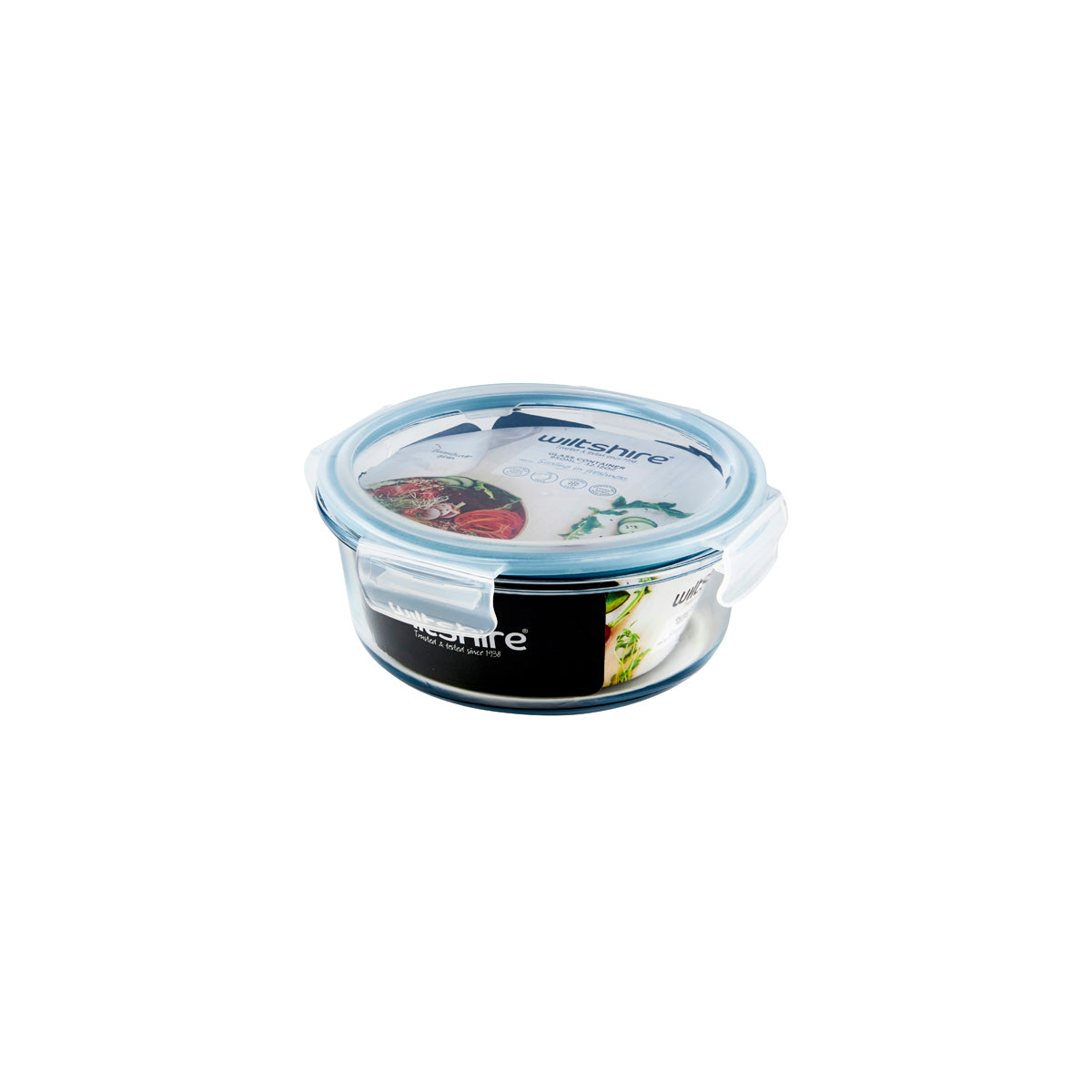 WILTSHIRE ROUND GLASS CONTAINER 950ml - Hospitality Connect