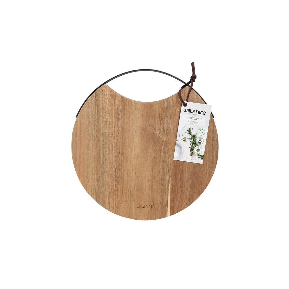 WILTSHIRE ARTISAN ROUND SERVING BOARD 300x16mm - Hospitality Connect