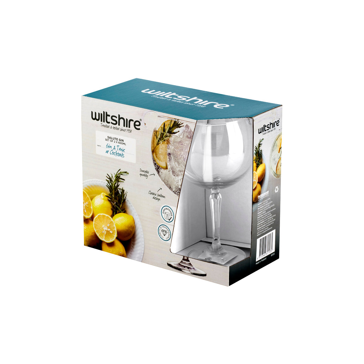 WILTSHIRE SALUTE GIN GLASS 600ml Box of 4 - Hospitality Connect