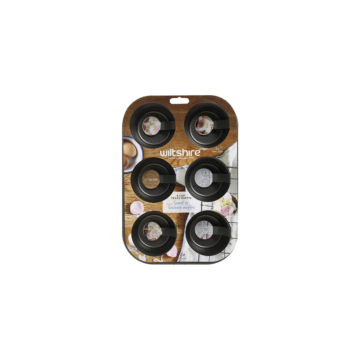 WILTSHIRE MUFFIN PAN-6 CUP EASYBAKE TEXAS NON-STICK - Hospitality Connect