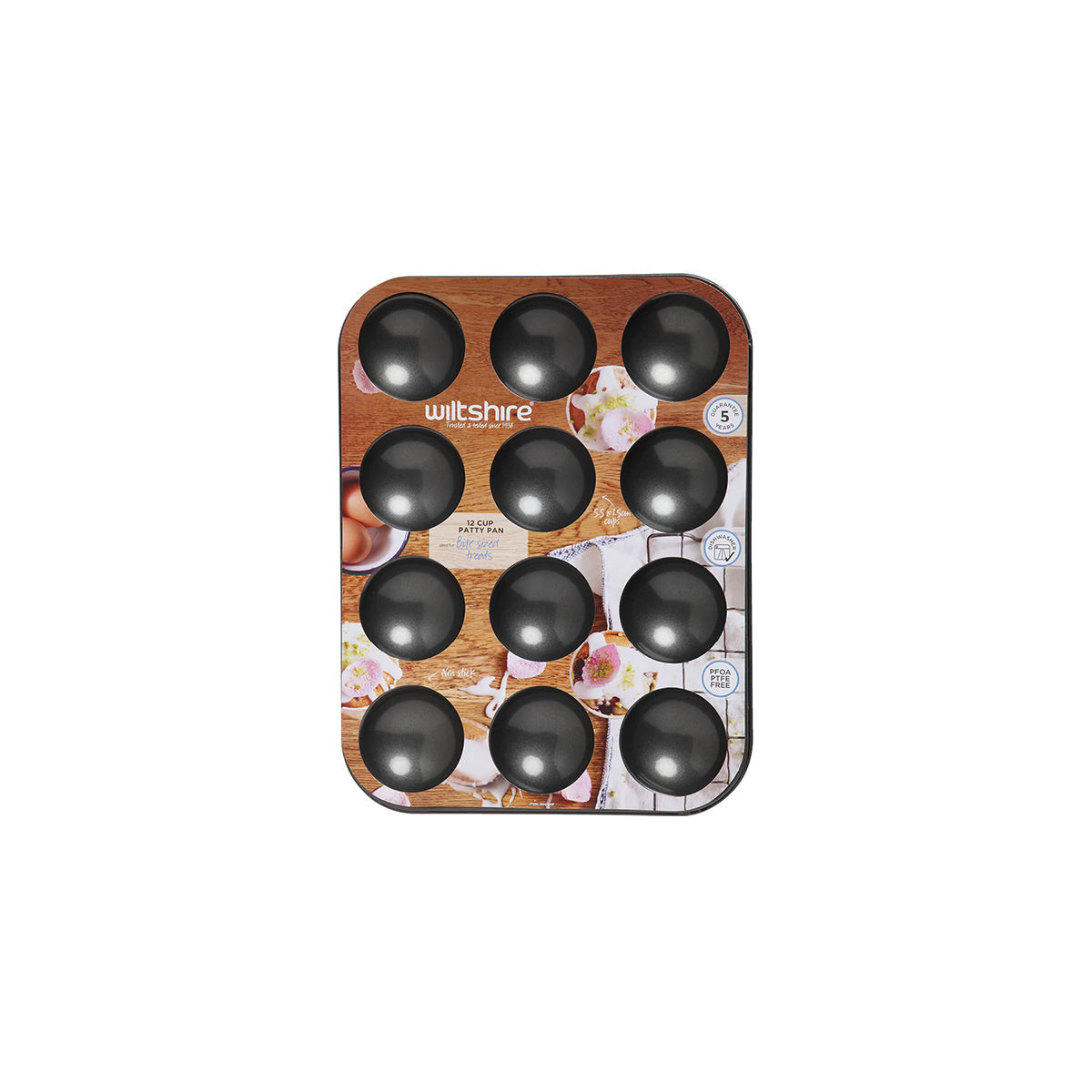 WILTSHIRE PATTY PAN-12 CUP EASYBAKE NON-STICK - Hospitality Connect