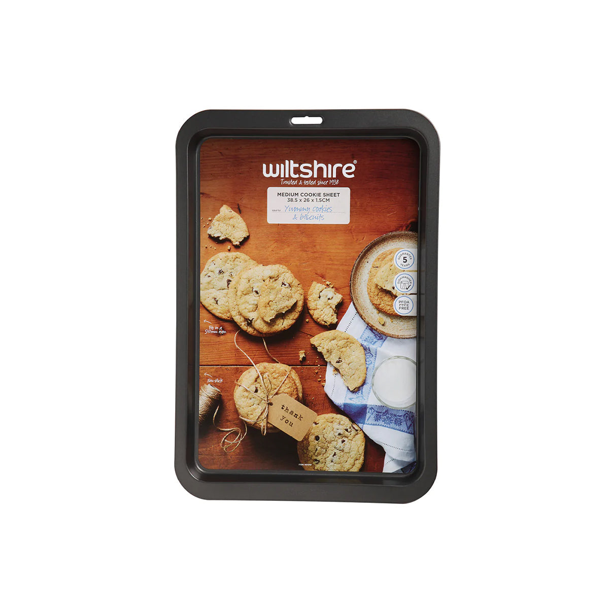 WILTSHIRE BAKING SHEET-RECT EASYBAKE 390x260x15mm NON-STICK - Hospitality Connect