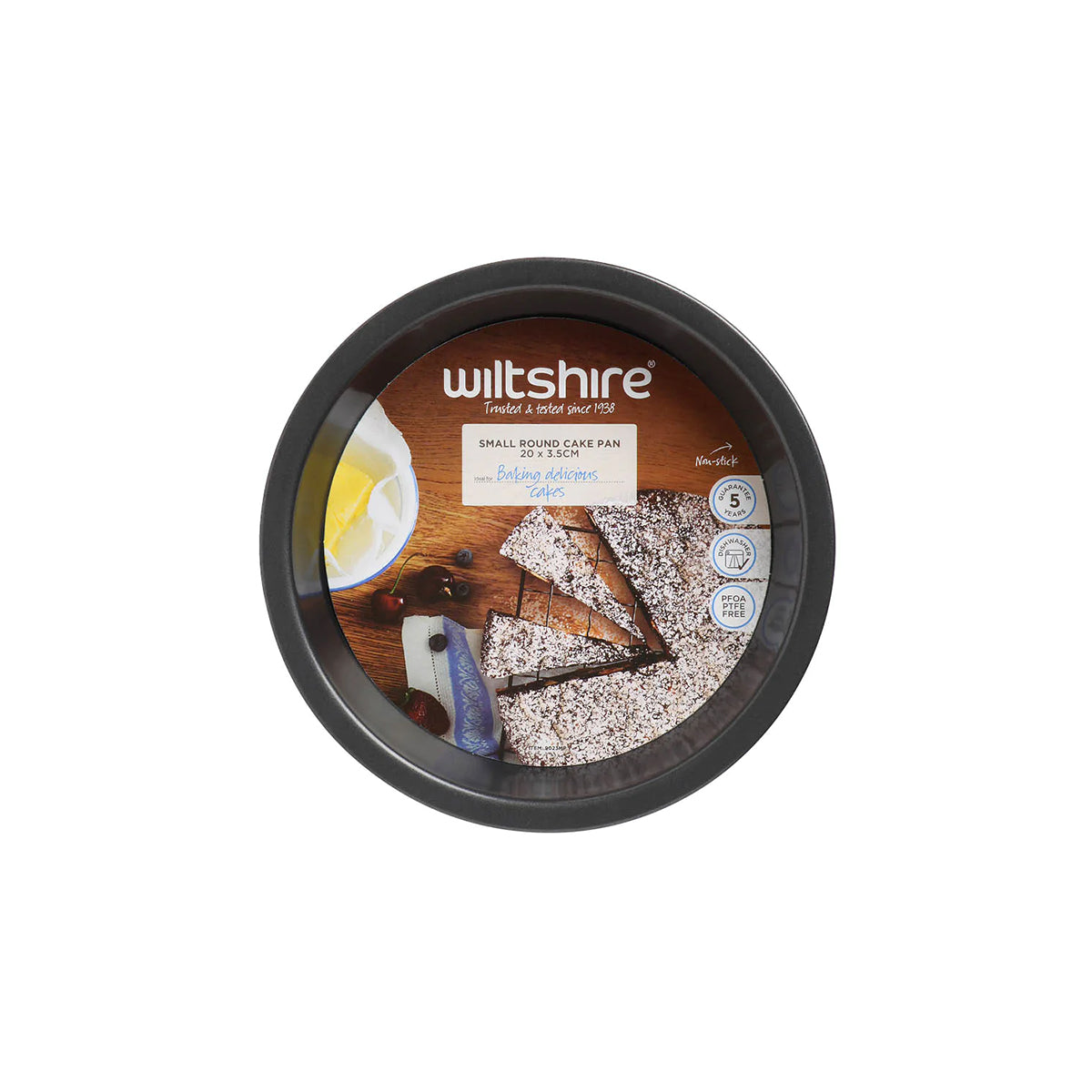 WILTSHIRE CAKE PAN-ROUND EASYBAKE 200x35mm NON-STICK - Hospitality Connect