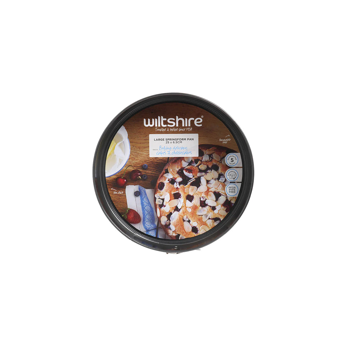 WILTSHIRE SPRINGFORM PAN-EASYBAKE 250x70mm NON-STICK - Hospitality Connect
