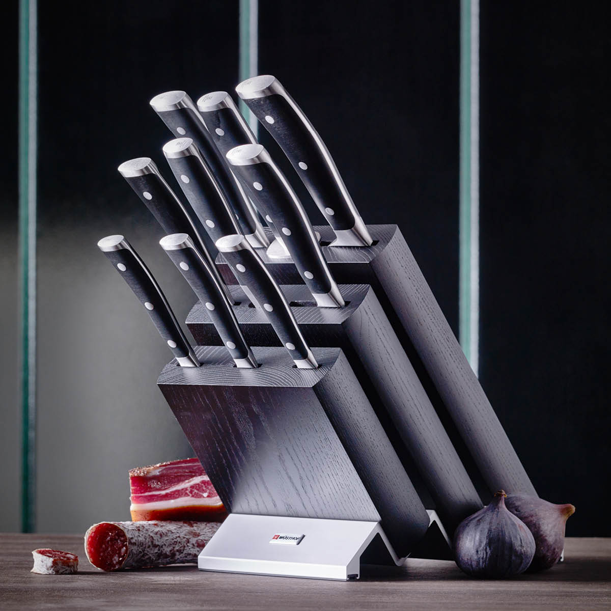 WUSTHOF CLASSIC IKON BLACK KNIFE BLOCK SET 7pc (1090370601W) - Hospitality Connect
