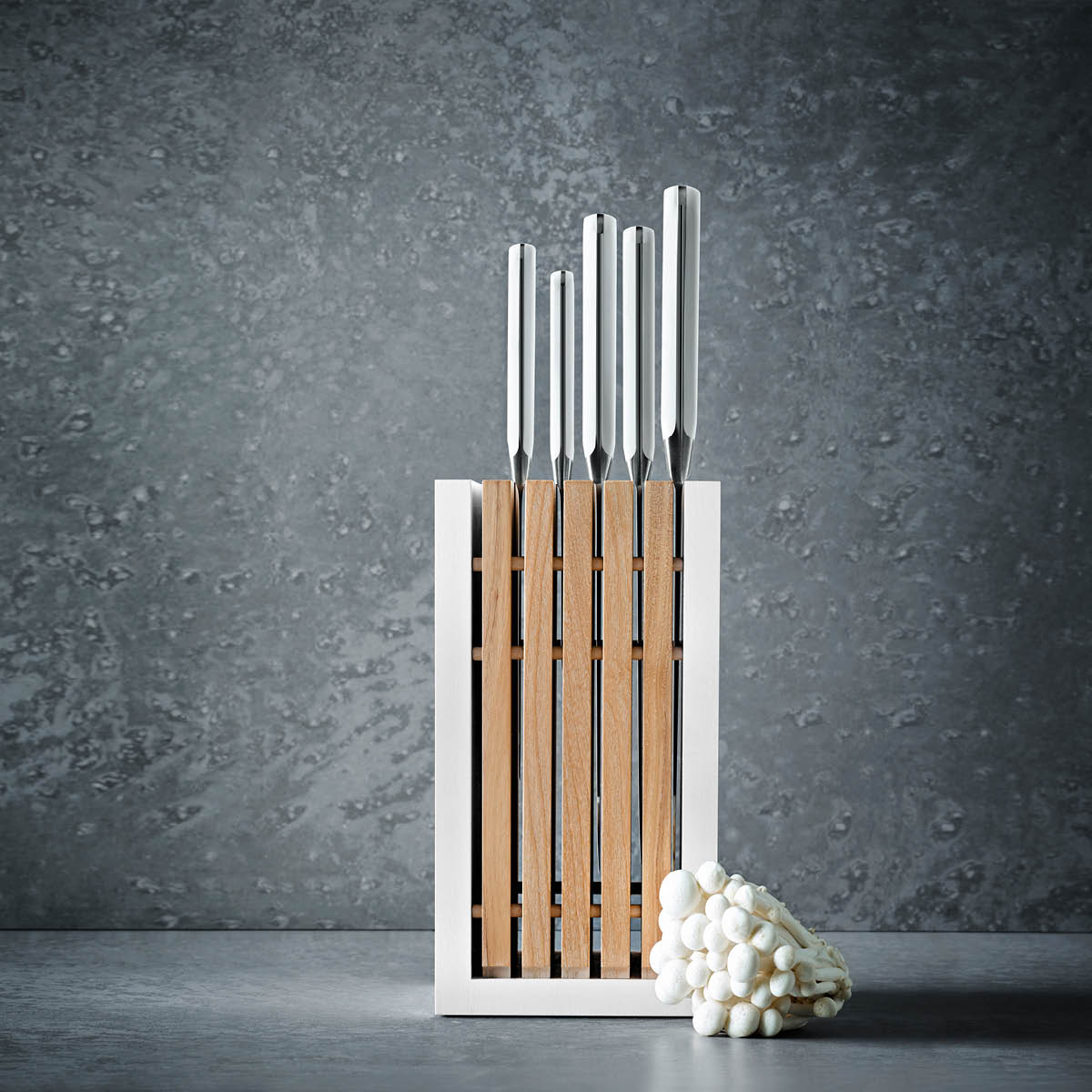WUSTHOF CLASSIC WHITE KNIFE BLOCK SET 6PC w/SANTOKU (1090270 - Hospitality Connect