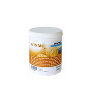 Winterhalter AC15MC warewashing cleaning tablets, 25 packs of 8kg, in a white container with tablets visible inside