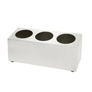 KH CUTLERY CYLINDER HOLDER S/STEEL 3 HOLE