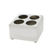 KH CUTLERY CYLINDER HOLDER S/STEEL 4 HOLE