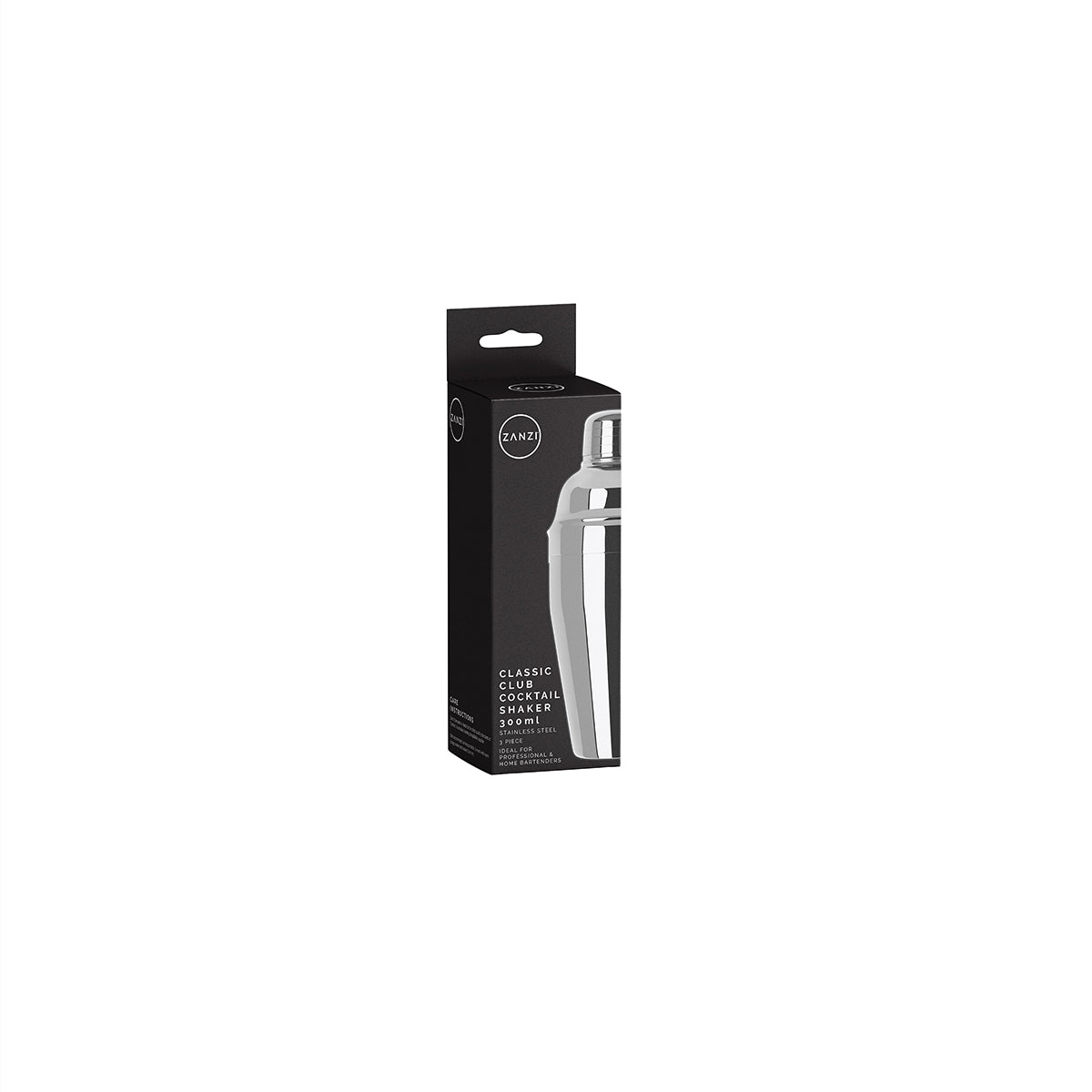 ZANZI CLASSIC CLUB COCKTAIL SHAKER 3pc S/S 300ml - Hospitality Connect