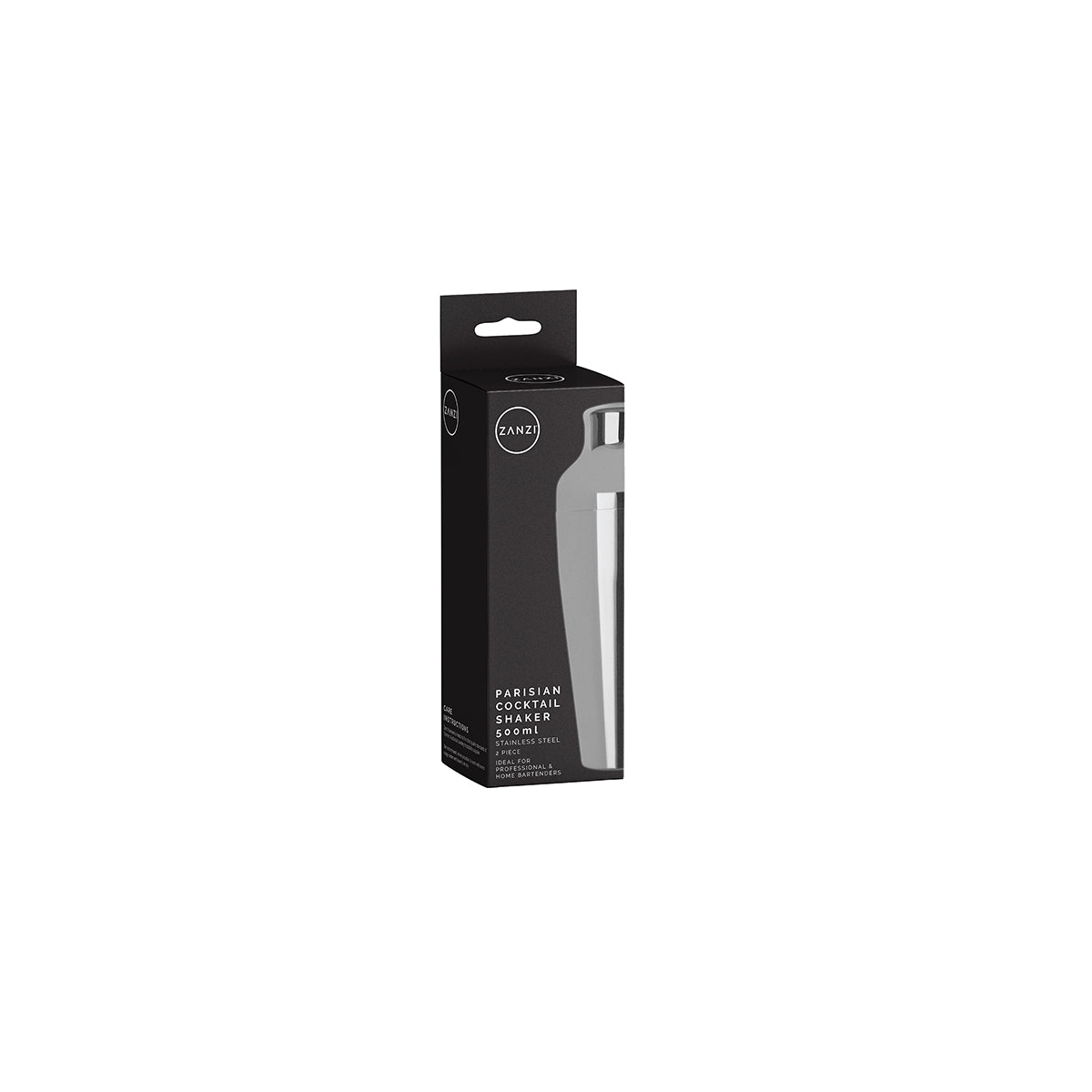 ZANZI PARISIAN COCKTAIL SHAKER 2pc S/S 500ml - Hospitality Connect
