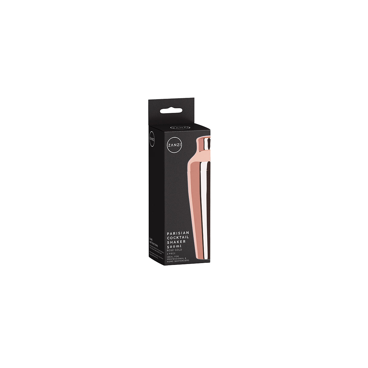 ZANZI PARISIAN COCKTAIL SHAKER 2pc ROSE GOLD 500ml - Hospitality Connect