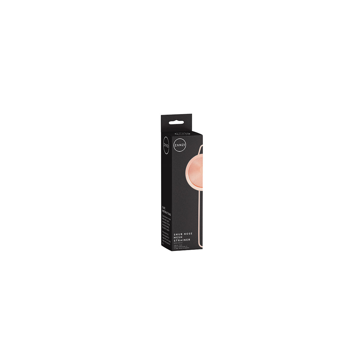 ZANZI SNUB NOSE MESH STRAINER ROSE GOLD 234x85x40mm - Hospitality Connect