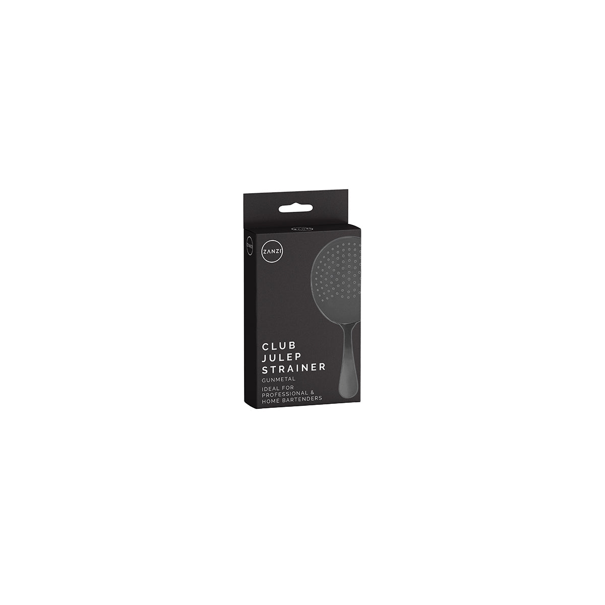 ZANZI CLUB JULEP STRAINER GUN METAL 163x97x16mm - Hospitality Connect