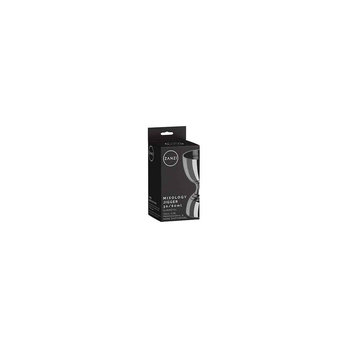 ZANZI MIXOLOGY JIGGER 30/60ml GUN METAL 90x53x45mm - Hospitality Connect