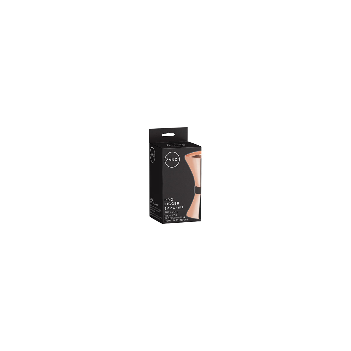 ZANZI PRO-JIGGER 30/45ml ROSE GOLD 90x53x48mm - Hospitality Connect