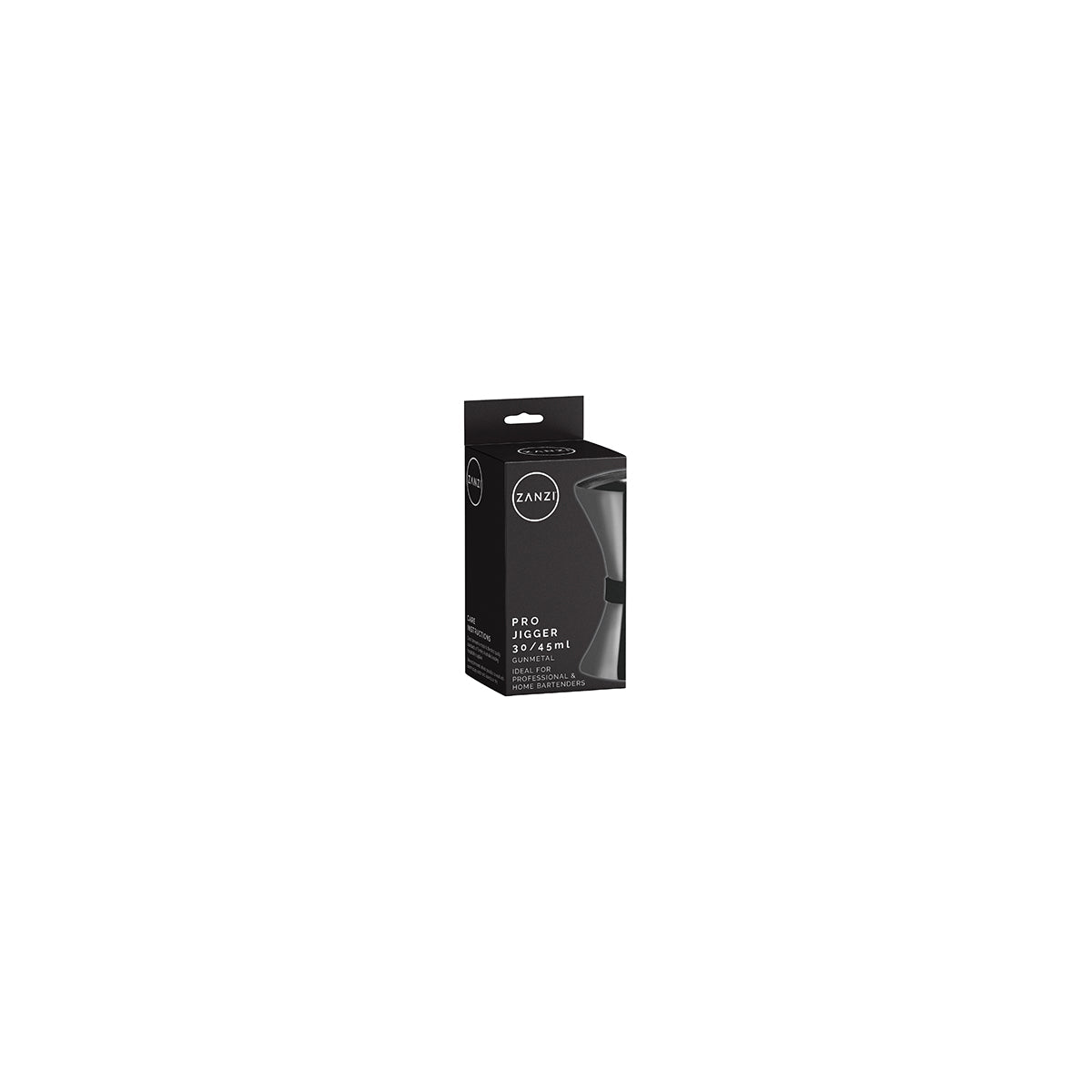 ZANZI PRO-JIGGER 30/45ml GUN METAL 90x53x48mm - Hospitality Connect