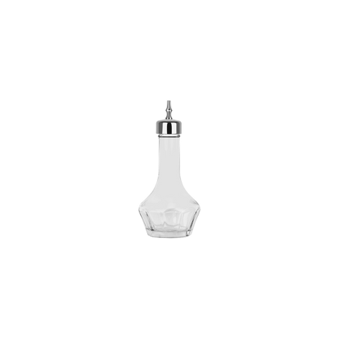ZANZI BITTERS BOTTLE GLASS w/GUN METAL TOP 19x37x120mm 50ml - Hospitality Connect