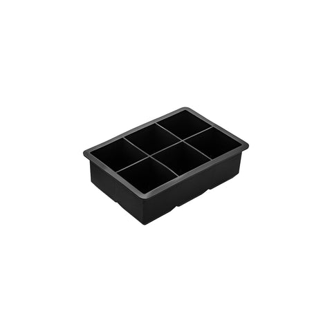 ZANZI SQUARE ICE CUBE TRAY SILICONE 6x51mm BLK - Hospitality Connect