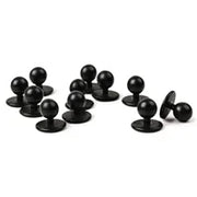 Whites Chefs Whites Stud Buttons Black (Pack 12)A016 - Hospitality Connect