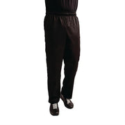 Whites Chefs Whites Easy Trouser Black - Size LA029T-L - Hospitality Connect