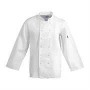 Whites Chefs Whites Vegas Chefs Jacket Long Sleeve White Polycotton - Size SA134-S