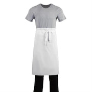 Whites Chefs Whites Regular Waist Apron White Polycotton - 36x30" LongA501 - Hospitality Connect