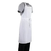 Whites Chefs Whites Bib Apron White with Eyelets Polycotton Extra Large - 36-42"A522 - Hospitality Connect