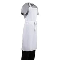 Whites Chefs Whites Bib Apron White with Eyelets Polycotton Extra Large - 36-42"A522 - Hospitality Connect